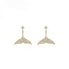 DIVA- Golden Mermaid Tail Earrings