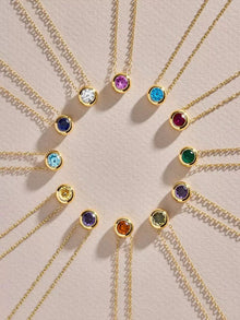  Zara Aura Birthstone Necklace