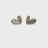 DIVA- Lustre Heart Shell Studs